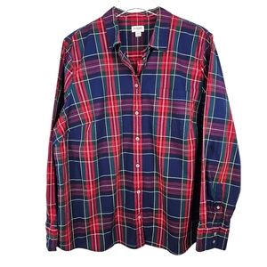 J. Crew #BT991 Lightweight Cotton-Blend Plaid Shirt in Signature Fit 2X